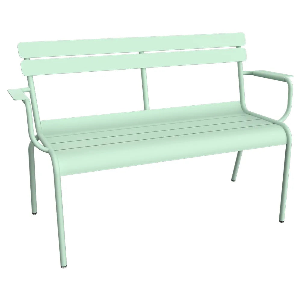 Fermob – Luxembourg – Banc de jardin 2 places – Menthe glaciale
