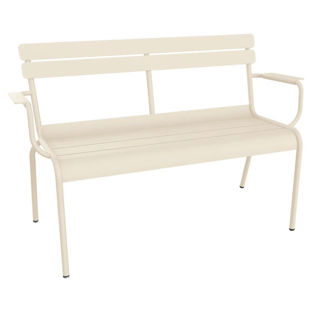 Fermob – Luxembourg – Banc de jardin 2 places – Beige latte