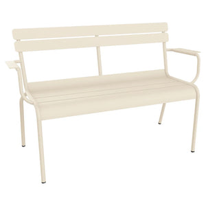Fermob – Luxembourg – Banc de jardin 2 places – Beige latte