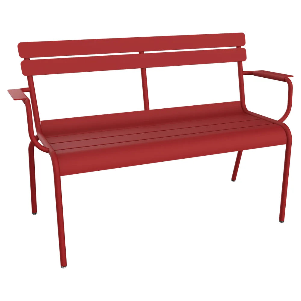 Fermob – Luxembourg – Banc de jardin 2 places – Piment