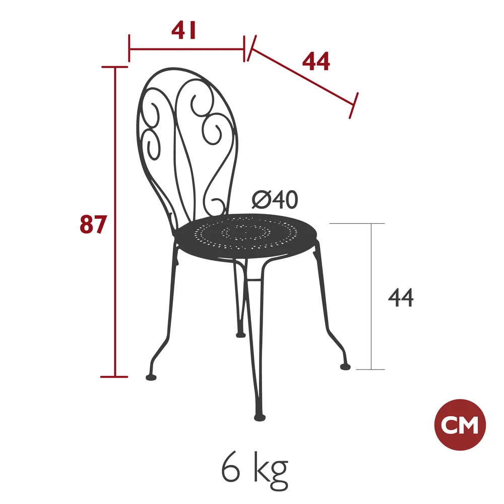 Fermob – Chaise – guide de dimensions