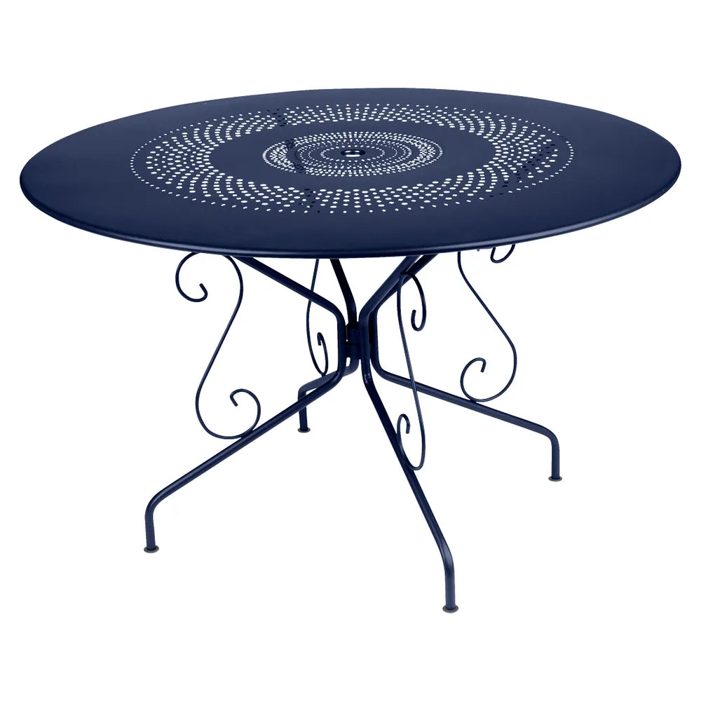 Fermob – Montmartre – Table ø 117 cm – Bleu abysse