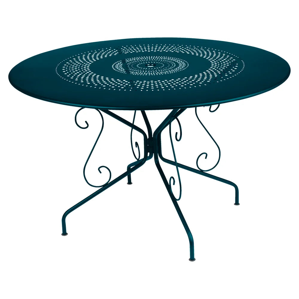 Fermob – Montmartre – Table ø 117 cm – Bleu acapulco