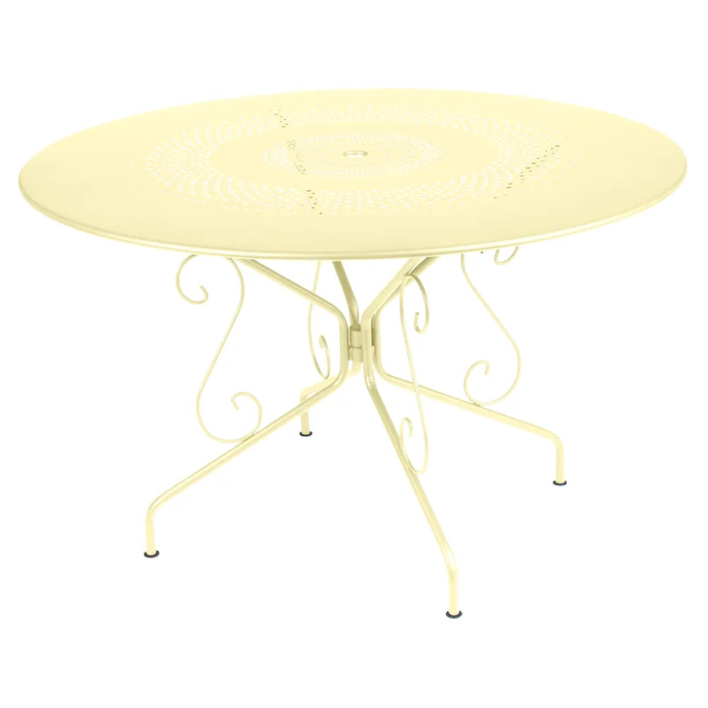 Fermob – Montmartre – Table ø 117 cm – Citron givré