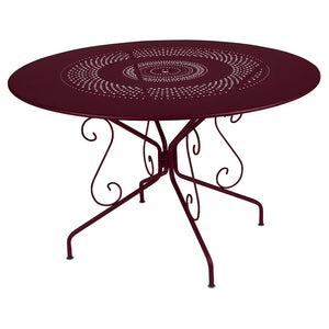 Fermob – Montmartre – Table ø 117 cm – Cerise noire