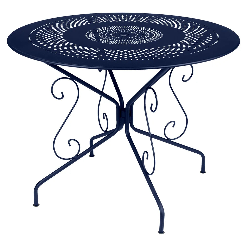 Fermob – Montmartre – Table ø 96 cm – Bleu abysse