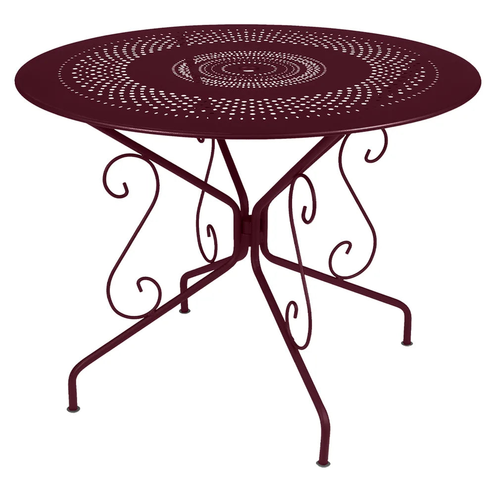 Fermob – Montmartre – Table ø 96 cm – Cerise noire