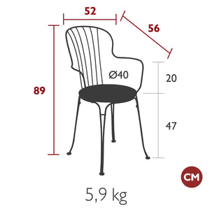 Fermob – Bridge – guide de dimensions