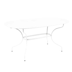 Fermob – Opéra+ – Table ovale 160 x 90 cm – Blanc coton