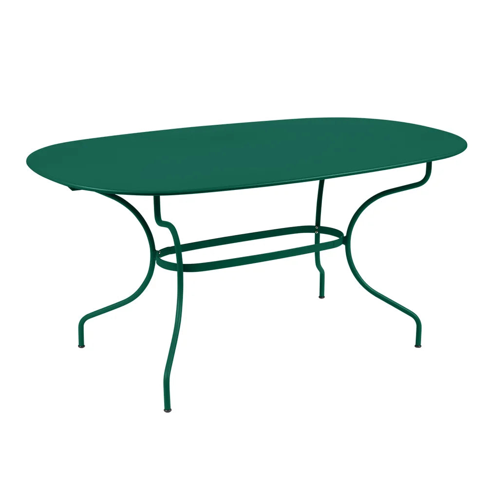 Fermob – Opéra+ – Table ovale 160 x 90 cm – Vert cèdre