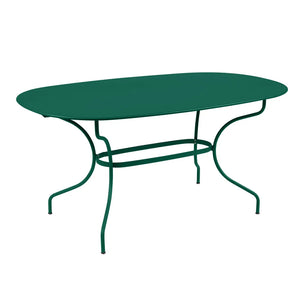 Fermob – Opéra+ – Table ovale 160 x 90 cm – Vert cèdre