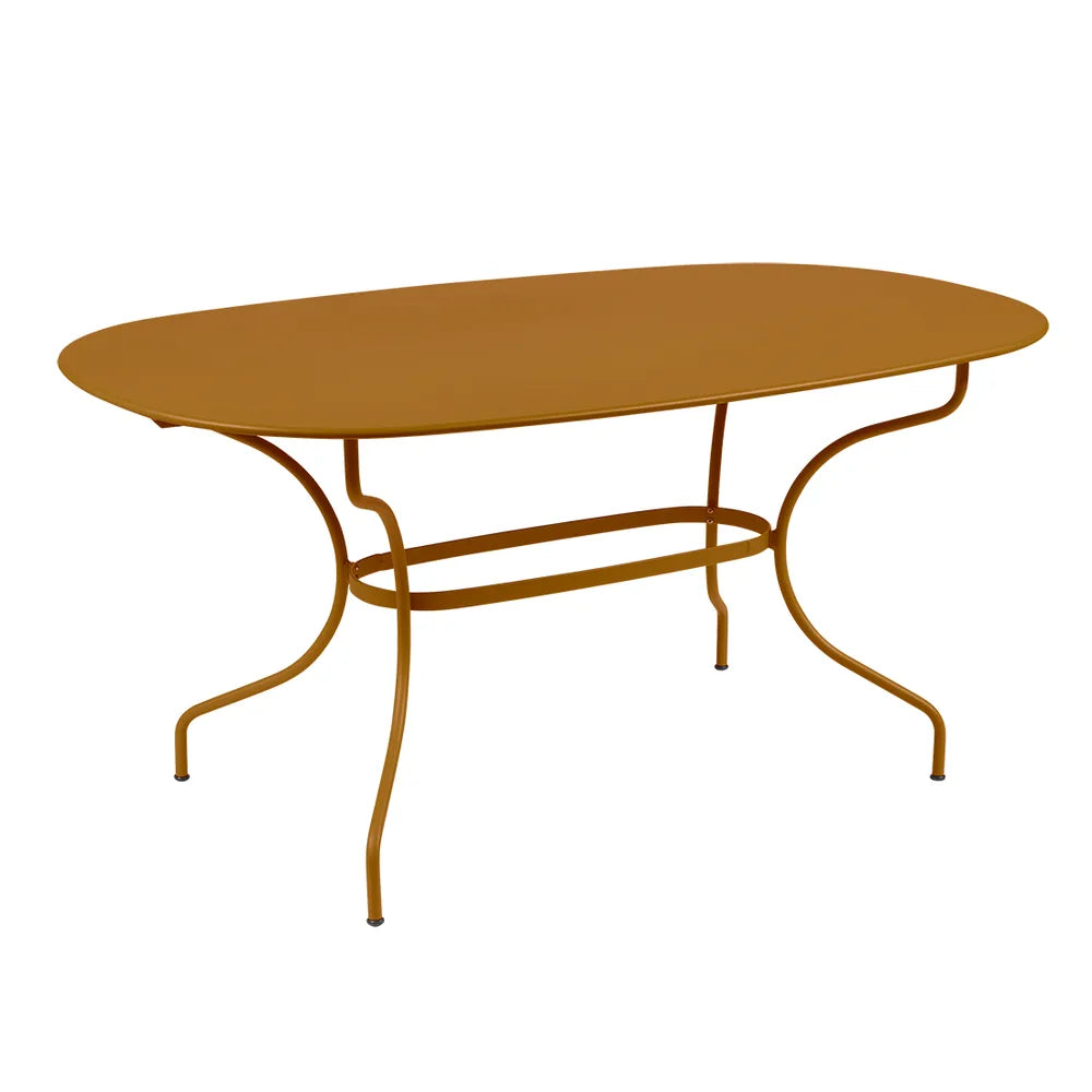 Fermob – Opéra+ – Table ovale 160 x 90 cm – Pain d'épices