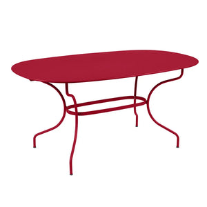 Fermob – Opéra+ – Table ovale 160 x 90 cm – Piment