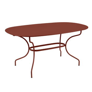 Fermob – Opéra+ – Table ovale 160 x 90 cm – Ocre rouge