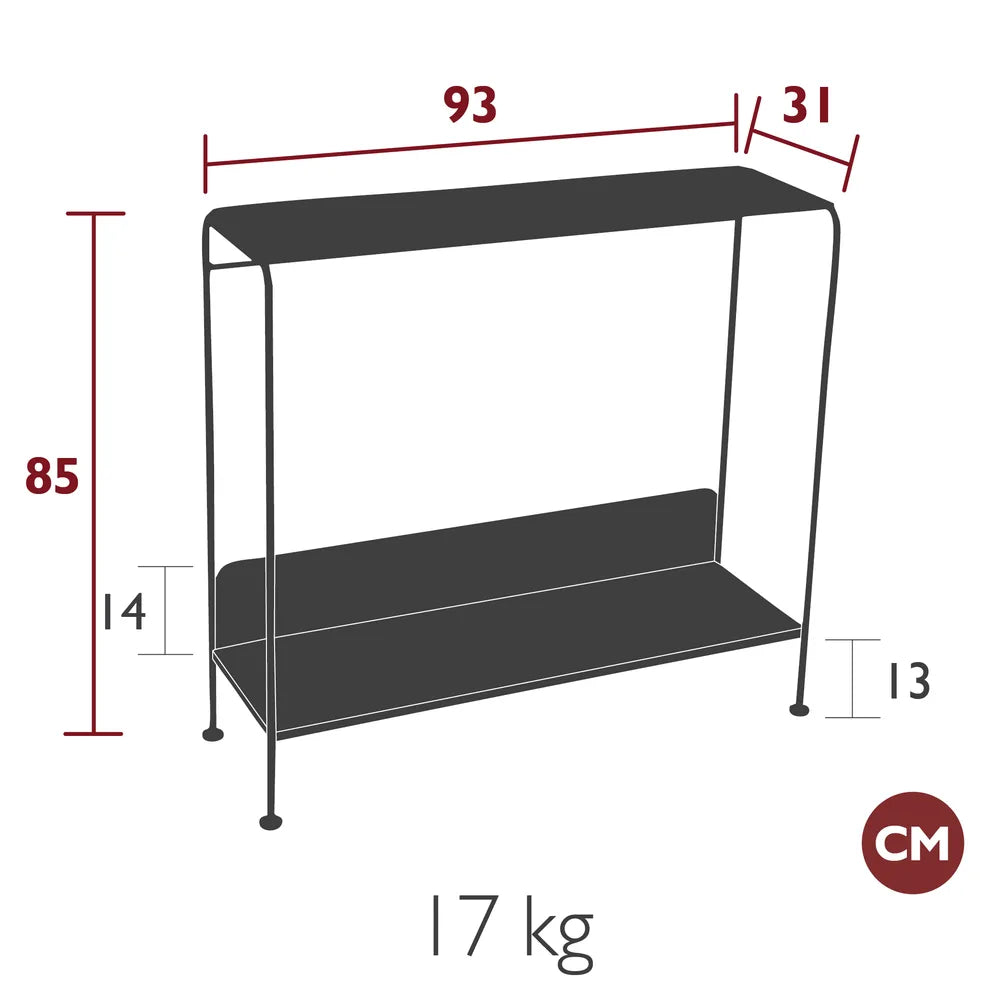 Fermob – Console table – guide de dimensions