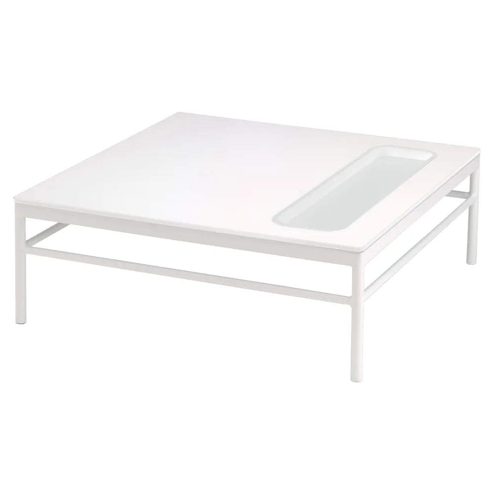 Fermob – Rivage – Table basse 85 x 85 cm – Blanc coton