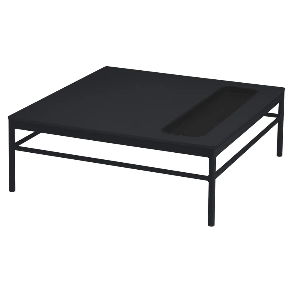Fermob – Rivage – Table basse 85 x 85 cm – Carbone