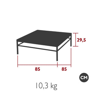 Fermob – Table basse 85 x 85 cm – guide de dimensions