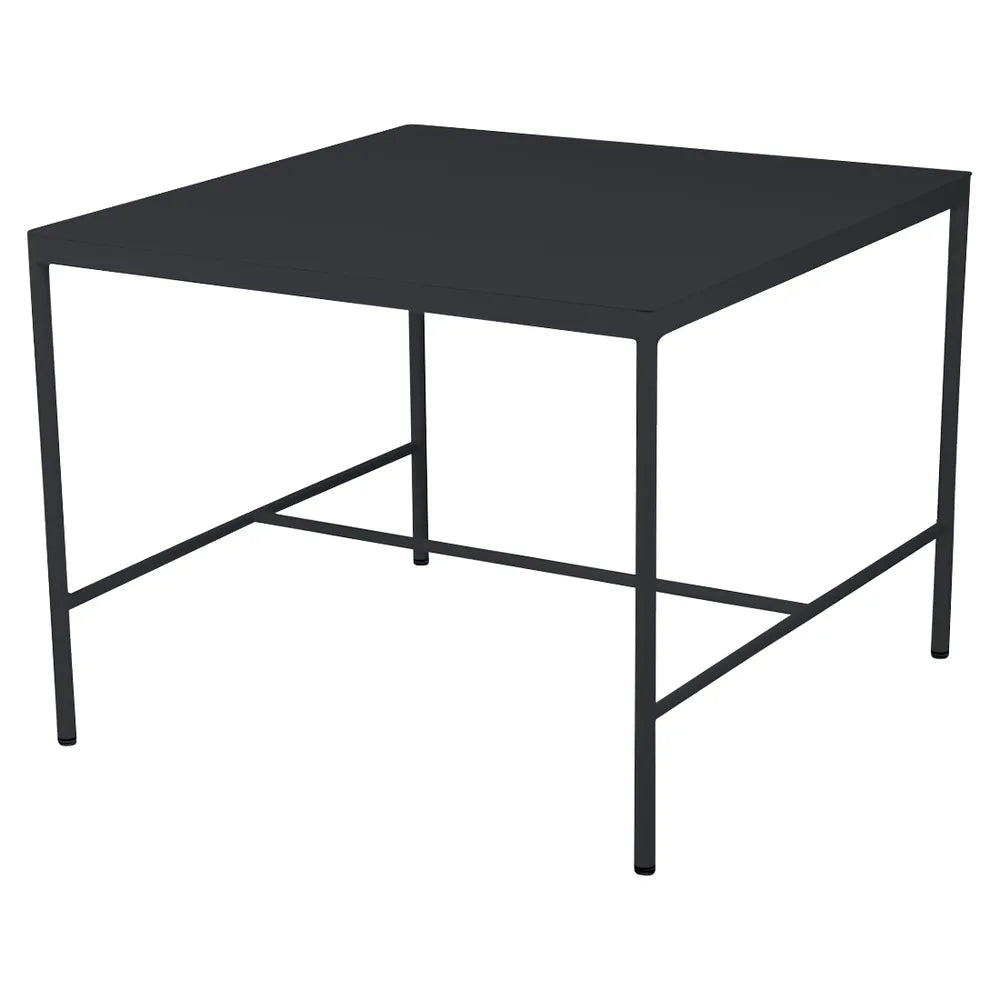 Fermob – Rivage – Table mi-hauteur 85 x 85 cm – Carbone