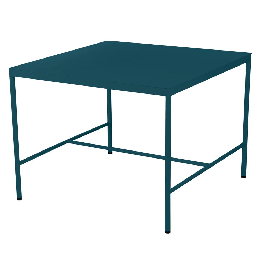 Fermob – Rivage – Table mi-hauteur 85 x 85 cm – Bleu acapulco