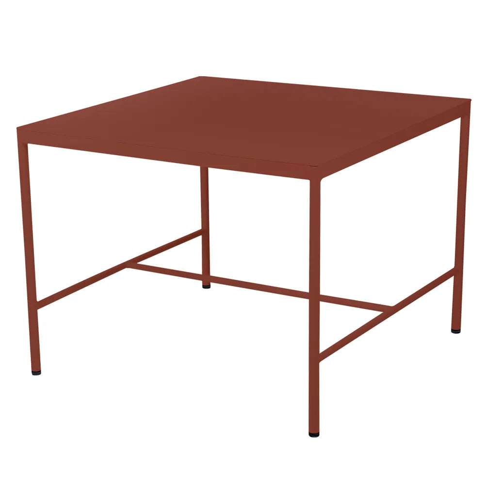 Fermob – Rivage – Table mi-hauteur 85 x 85 cm – Ocre rouge