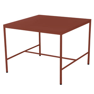 Fermob – Rivage – Table mi-hauteur 85 x 85 cm – Ocre rouge