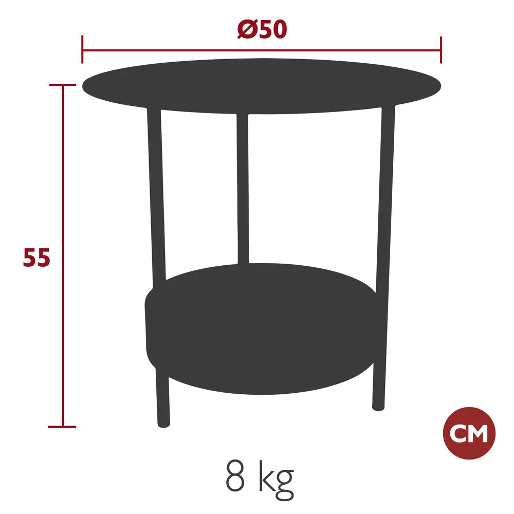 Fermob – Guéridon – guide de dimensions
