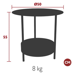 Fermob – Guéridon – guide de dimensions
