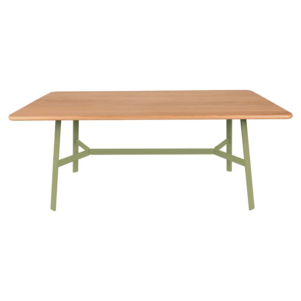 Fermob – So'o – Table chêne 180 x 90 cm – Vert tilleul