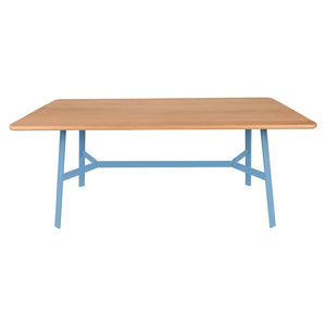 Fermob – So'o – Table chêne 180 x 90 cm – Bleu maya