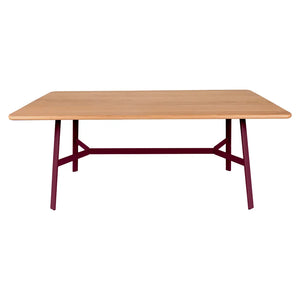 Fermob – So'o – Table chêne 180 x 90 cm – Cerise noire