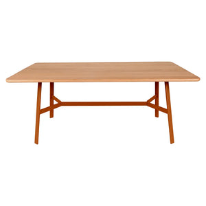 Fermob – So'o – Table chêne 180 x 90 cm – Orange confite
