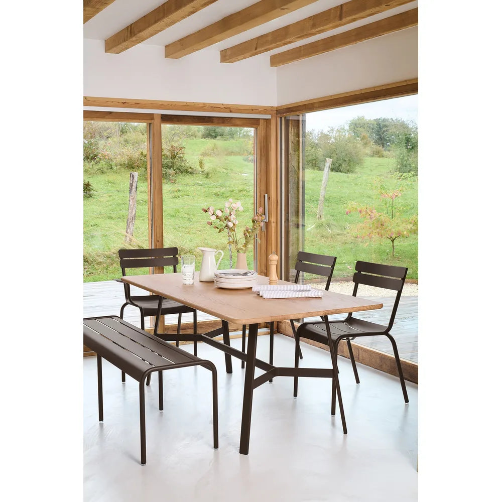 Fermob – So'o – Table chêne 180 x 90 cm en situation
