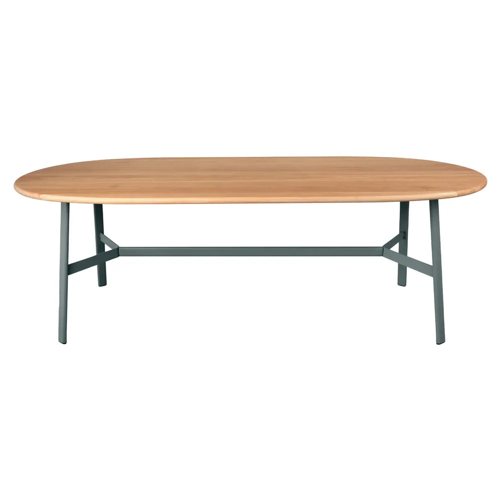 Fermob – So'o – Table chêne ovale 220 x 95 cm – Gris orage