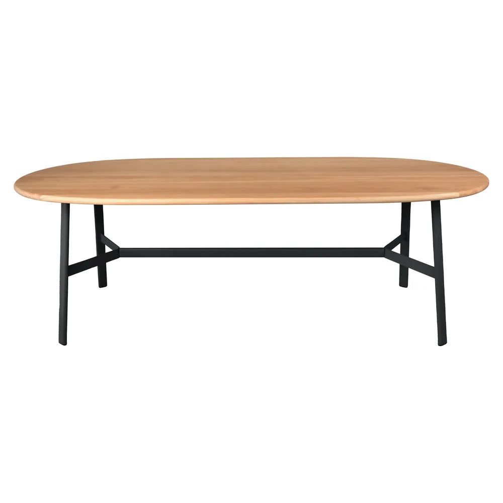 Fermob – So'o – Table chêne ovale 220 x 95 cm – Réglisse