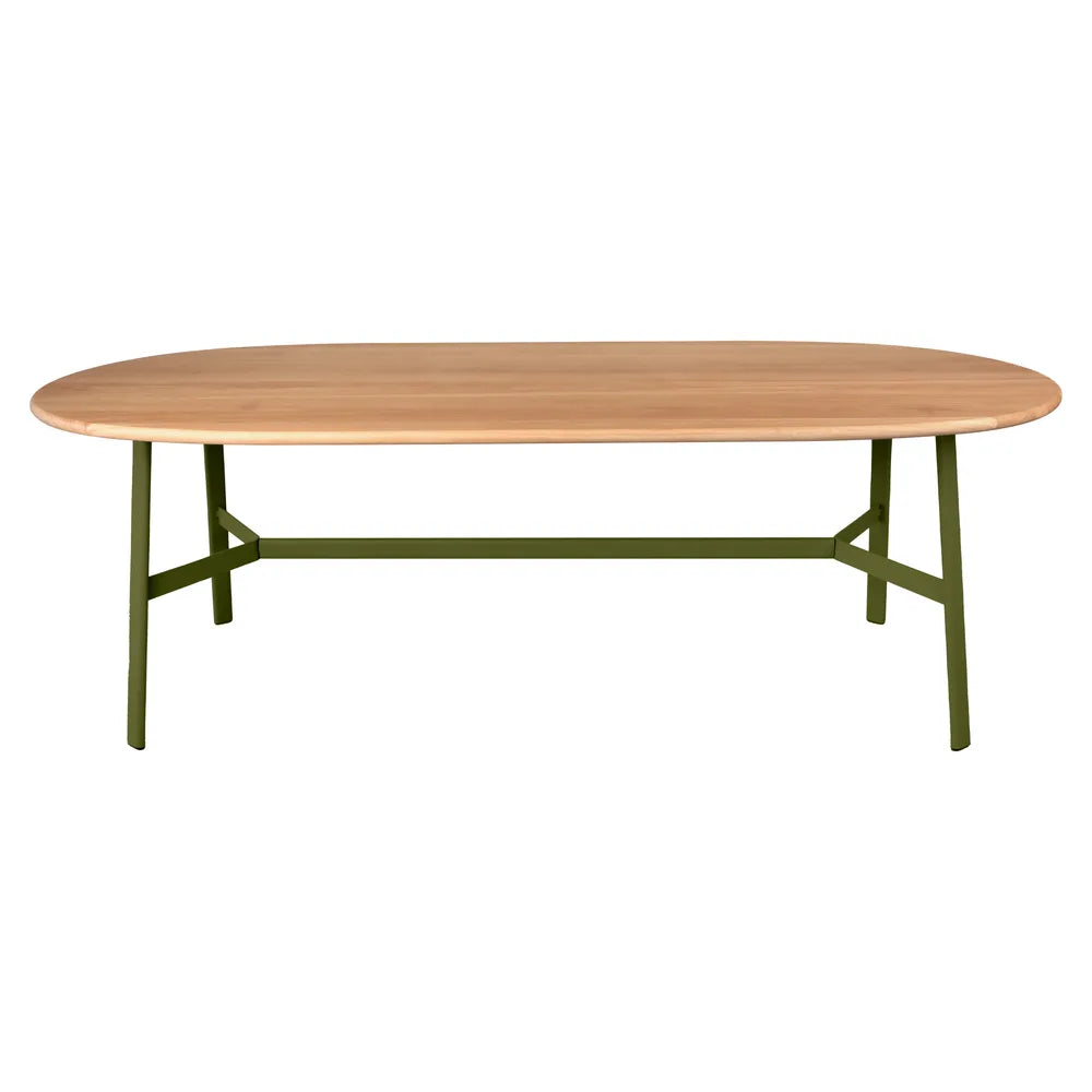 Fermob – So'o – Table chêne ovale 220 x 95 cm – Pesto
