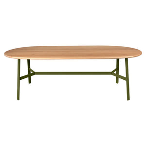 Fermob – So'o – Table chêne ovale 220 x 95 cm – Pesto