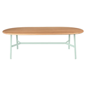 Fermob – So'o – Table chêne ovale 220 x 95 cm – Menthe glaciale