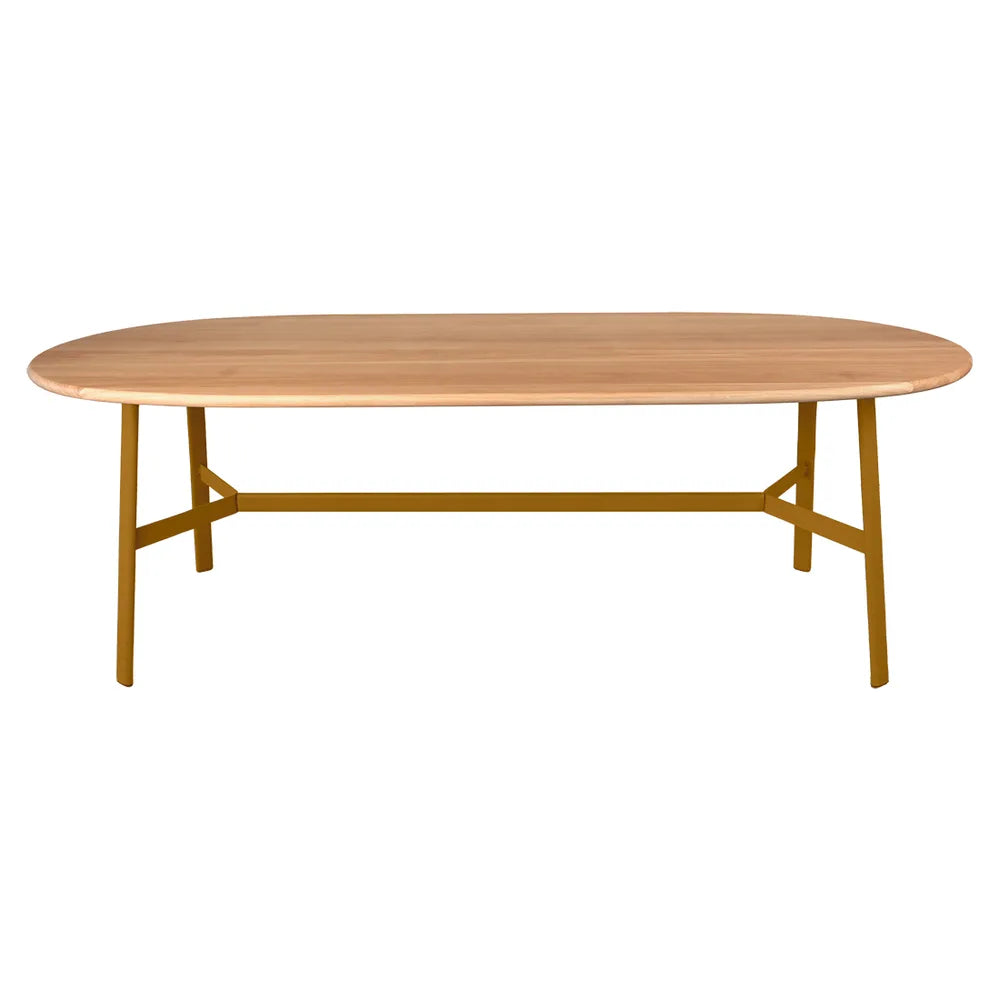 Fermob – So'o – Table chêne ovale 220 x 95 cm – Pain d'épices