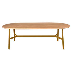 Fermob – So'o – Table chêne ovale 220 x 95 cm – Pain d'épices