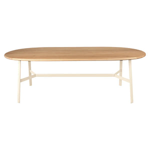 Fermob – So'o – Table chêne ovale 220 x 95 cm – Beige latte