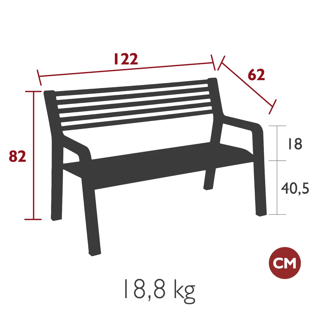 Fermob – Banc – guide de dimensions