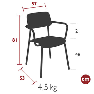 Fermob – Bridge chêne – guide de dimensions