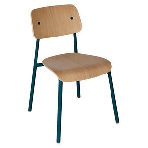 Fermob – Studie – Chaise chêne – Bleu acapulco