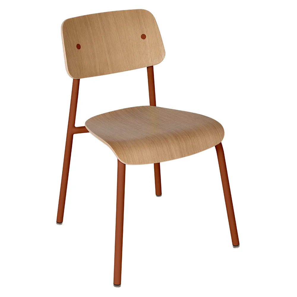 Fermob – Studie – Chaise chêne – Ocre rouge