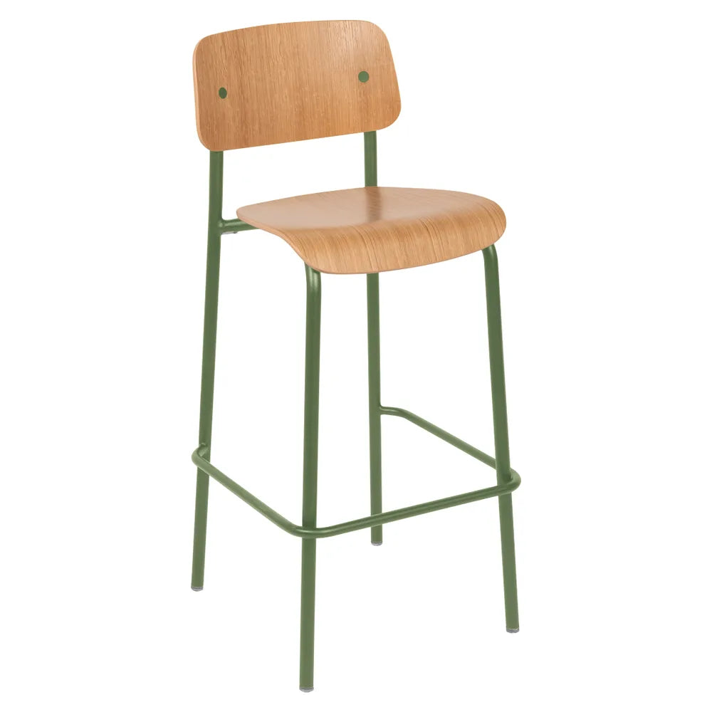 Fermob – Studie – Chaise de bar chêne h75 – Cactus