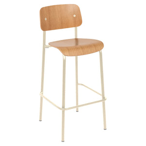 Fermob – Studie – Chaise de bar chêne h75 – Beige latte