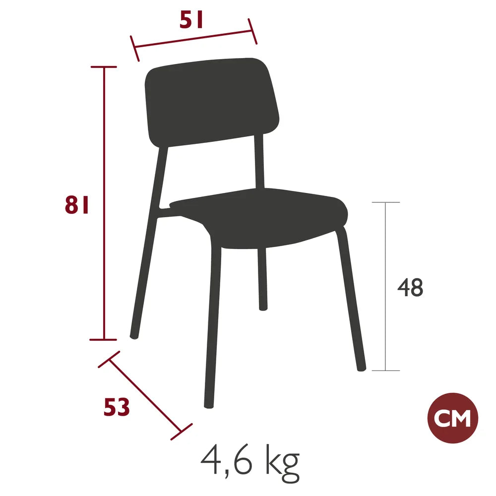 Fermob – Chaise – guide de dimensions