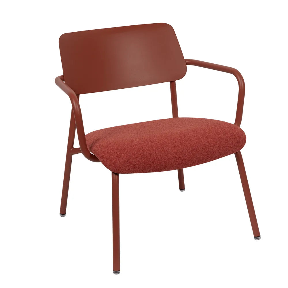 Fermob – Studie – Fauteuil lounge tissu – Ocre rouge