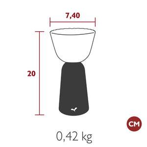 Fermob – Lampe H.20 cm – guide de dimensions